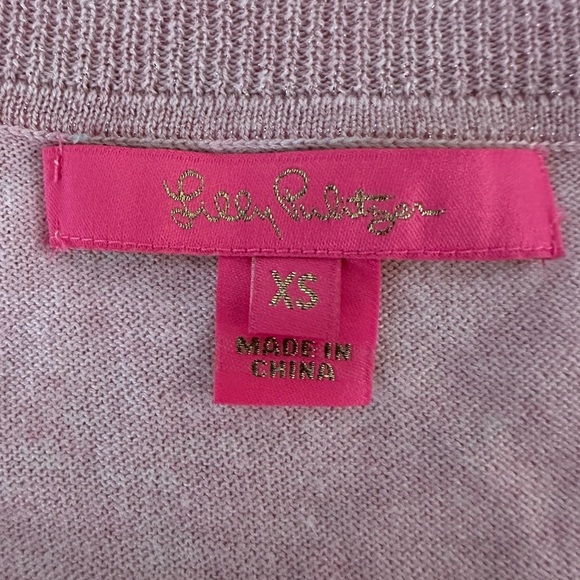 Lilly Pulitzer Cobo Coolmax Sweater Heathered Pink Tropic Tint Size XS - Picture 7 of 10